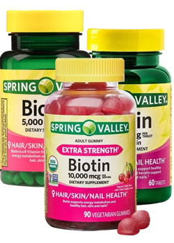 Complemento vitamínico Spring Valley Biotin