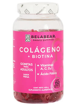 Complemento vitamínico Belabear Colágeno y Biotina