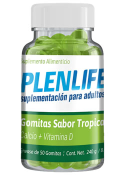 Complemento vitamínico Plenlife Calcio + Vitamina D