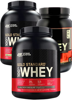 Suplemento proteico Gold Standar 100% Whey varios sabores