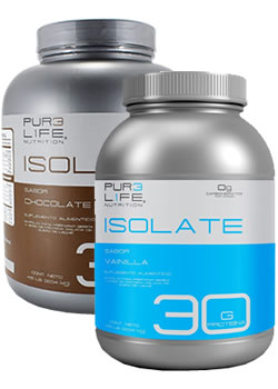 Suplemento proteico PUR3 L1FE ISOLATE 100% Vainilla y Chocolate